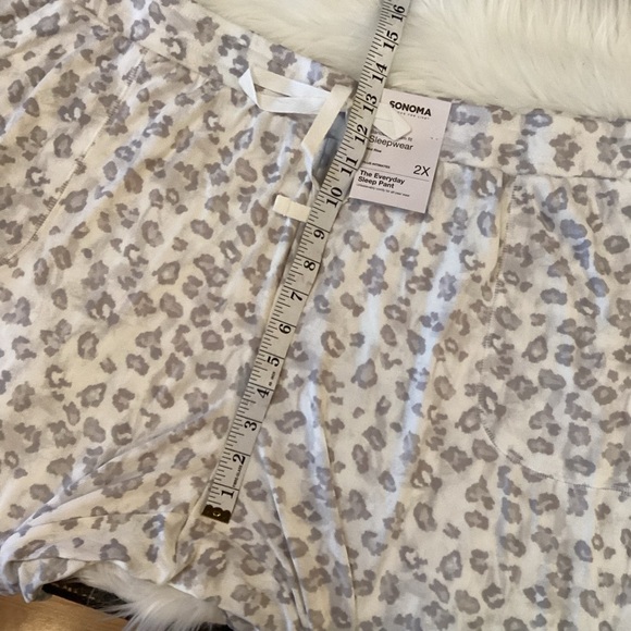 SONOMA Goods For Life pajama pant Woman’s 2X animal print banded bottom - Picture 14 of 16